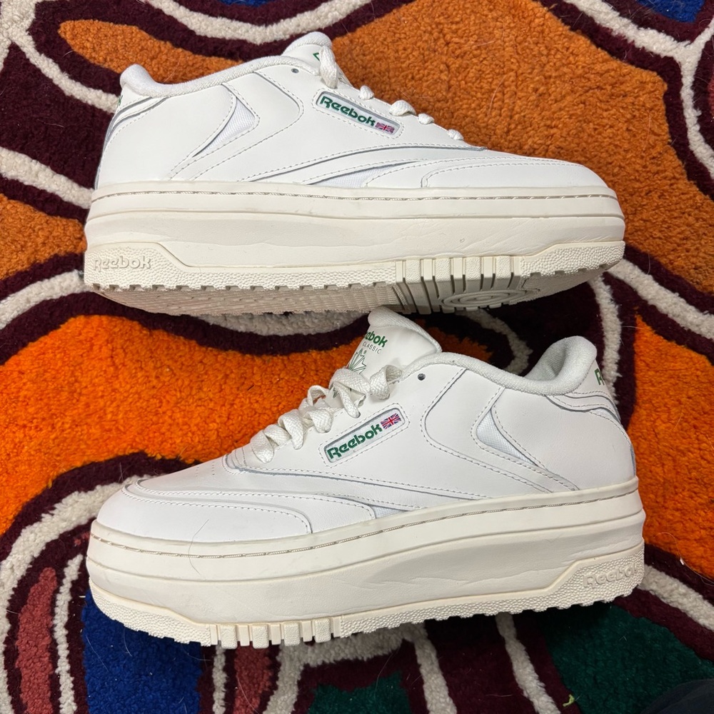 Reebok Women's White Club C Extra Sneakers